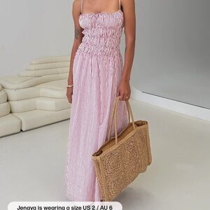 Loralei Striped Smocked Maxi Dress - Princess Polly